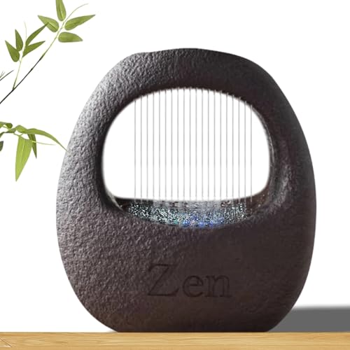Tabletop Fountain,Small Soothing Sound Machine with Relaxing Lights,Indoor Waterfall,Feng Shui
