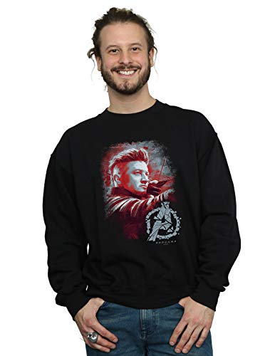 Marvel Men's Avengers Endgame Hawkeye Brushed Sweatshirt Black XX-Large