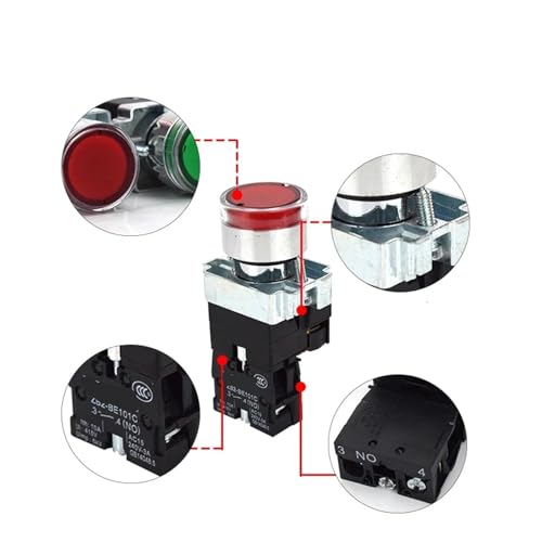 Interruptor de botón XB2 de 22 mm para evitar fallos de apagado en paneles 6