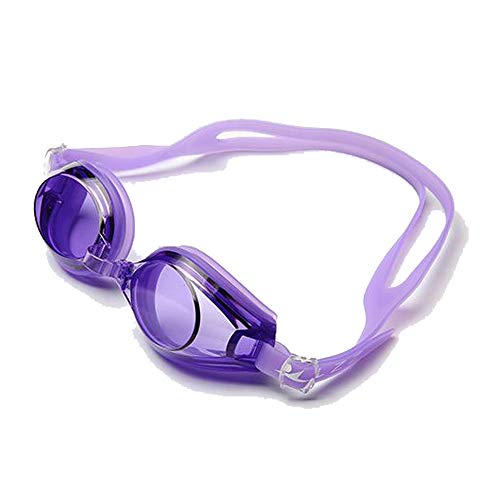 LE MODE de toi(ル モード デ トア)スイミングゴーグル ケース付 大人 水泳 レディース スイミング ゴーグル メガネ 水中 フィットネス 水着 男性 競泳 UVカット くもり止め シリコン 女性OK スイムゴーグル (ラベンダー)