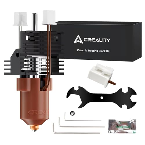 Creality Official 2025 K1/K1C/K1 SE/K1 Max Upgrade Ceramic Heating Block Kit New Version Terminal with Buckle 600mm/s High-Speed Hotend with Unicorn Quick-Swap Nozzle for K1 Series 3D Printer