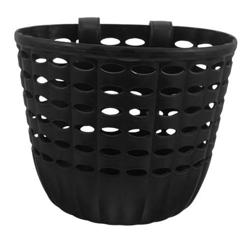 JOINPAYA Bicicleta Cesta Niñas Bicicleta Infantil con Canasta Ciclismo En Bicicleta De Cesta Delantera Cesta para Scooter Cesta De Triciclo El Plastico Negro