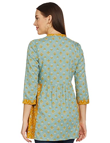 Image of Max Women's Printed Band Collar Tunic