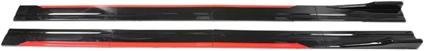 Side skirt extension lip splitter Side Skirt Extensions Winglet Splitters Lip For Mercedes For Benz For AMG GTR All Models(Red)