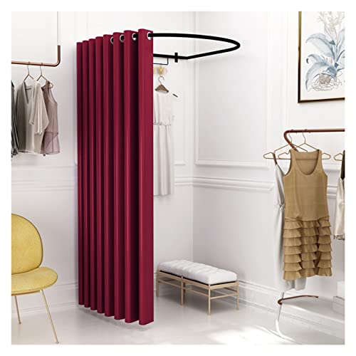 Probador de Ropa con Cortina de sombreado, probador Temporal Simple, vestidor Plegable con protección de privacidad para boutiques de centros comerciales.