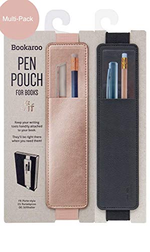 Image of Bookaroo Pen Pouch (Black /Rosegold)