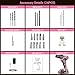 Pink Cordless Drill Set, 21V Electric Power Drill for Women with 2.0Ah Battery Charger, 3/8”Keyless Chuck, 2 Variable Speed, 18+1 Torque, 20pcs Driver Bits and Belt Hook for DIY Projects