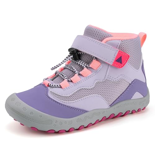 Mishansha - Mishansha Enfants Chaussures de Randonnée Fille Chaussures Marche Léger Respirant Chaussure Trekking, Violet Clair 29 - -15%