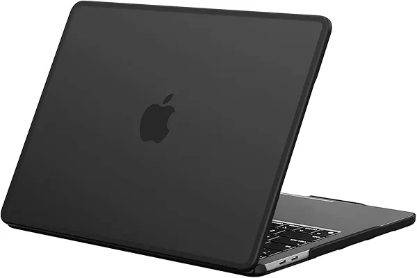 BlueSwan Anti-Cracking Hard Shell Case Compatible with MacBook Pro 13 inch, M2/M1 2025 2022-2017 A2338 A2289 A2251 A2159 A1989 A1706 A1708, Anti-Fingerprint Soft TPU Bumper, Frosted Black