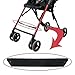 Black Stroller Footrest Replacement Adjustable Stroller Extension Footboard Strollers and Accessories for Babies Pushchair Seat Liners,Baby Stroller Connectors Accessories (37cm)