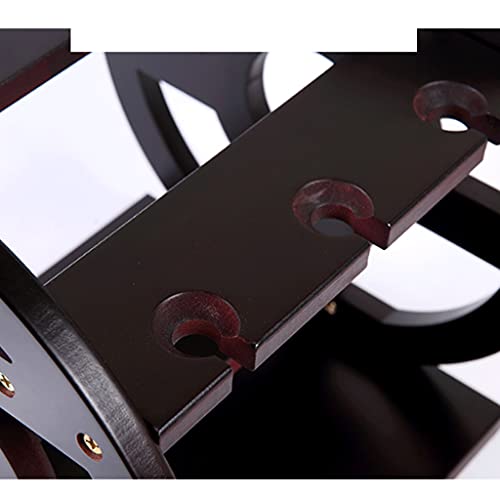 Soporte para botellas de vino de madera maciza estilo europeo miniatura 3