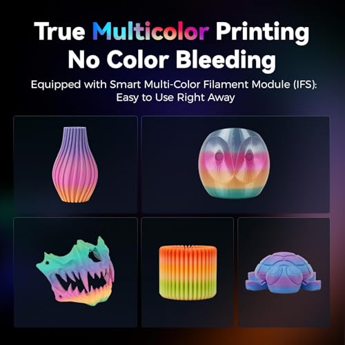 Flashforge AD5X Multicolor-3D-Drucker für Hochgeschwindigkeitsdruck in Vier Farben, maximale Geschwindigkeit 600 mm/s, automatische Nivellierung per Knopfdruck, Multi-Material-3D-Drucker mit IFS