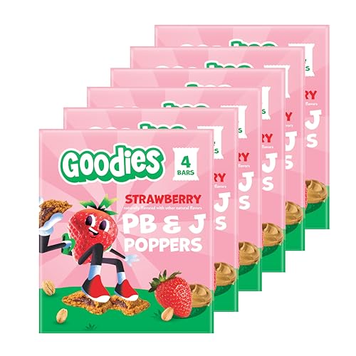 Goodies Strawberry PB&J Poppers, Soft Baked Kids Snack Bars, 24 Bars - image 2