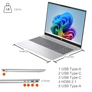 HP OmniBook 5 AI PC Laptop 16" WUXGA IPS Touch AMD Octa-core Ryzen AI 7 350 (Up to 50 Tops) 32GB RAM 1TB SSD for Creator Designer Business Professional Backlit IR Camera Win11 ICP Acc — photo 5 of 6