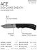 SOG Fixed Blade Knives with Sheath - Ace Field Knife, Survival Knife, Hunting Knife, Camping Knife with 3.8 Inch Full Tang Blade