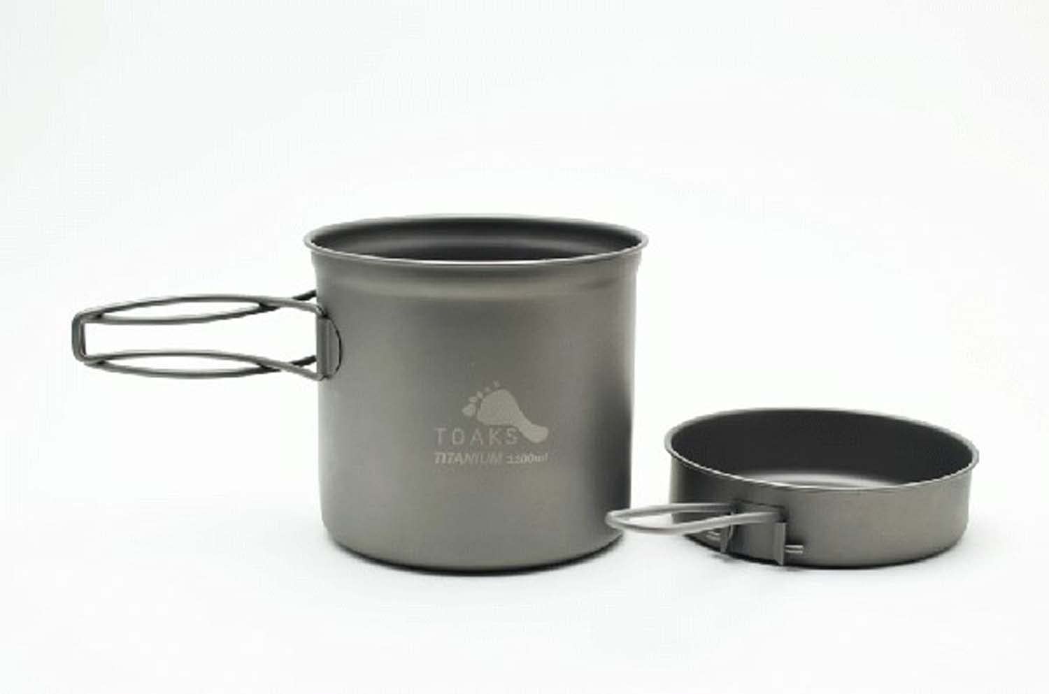 TOAKS トークス チタンクッカーセット 1100ml 750ml 2個セット TOAKS トークス チタンクッカーセット 1100ml 750ml 2個セット