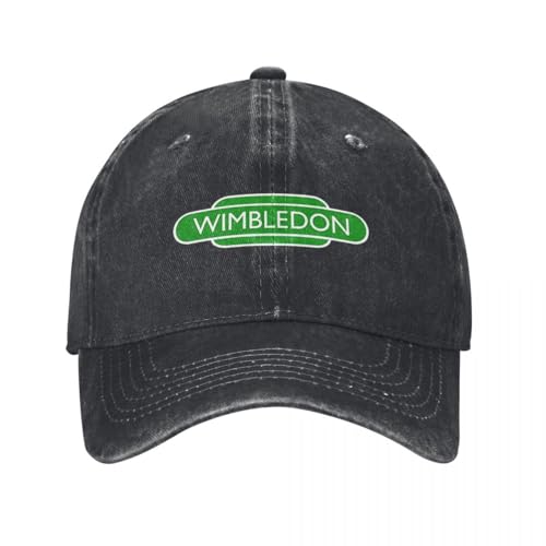 YYTSMG Gorra de béisbol Vintage Wimbledon Juego de Tenis Unisex Estilo Desgastado Sombrero de Golf para Correr al Aire Libre Regalos