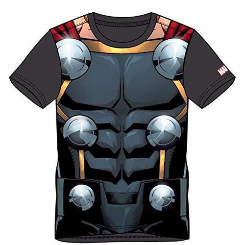 Bioworld EU Marvel Comics Thor Men's Suit Sublimation T-Shirt Camiseta, Gris (Grey Grey), L para Hombre