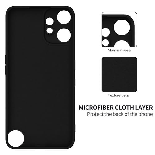 Image of FIRST MART Matte Silicone Back Cover for Nothing Phone CMF 2 Pro - Black