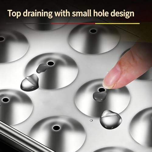 Molde acero inoxidable para bolas de hielo miniatura 3