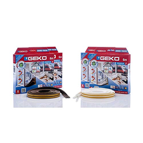 Junta adhesiva aislante y termoacústica, 6m, color blanco, ideal para mejorar el aislamiento térmico y acústico en diferentes espacios.