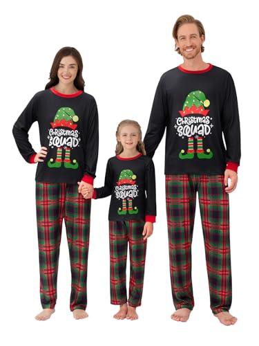 URMAGIC Family Matching Pyjamas Christmas Pyjamas Matching Christmas Pyjamas Set Family Xmas Pjs Outfits Sleepwear Nightwear for Women Men Kids Baby