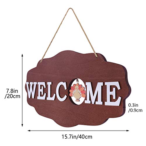 image for Hxezoc Interchangeable Seasonal Welcome Sign Front Door Decor 12 x 6 i