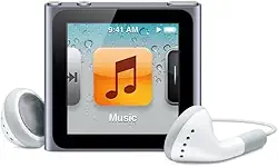 Leitor de música compatível com iPod Nano 6ª geração 8gb prata (novo)