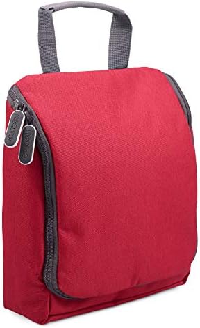 Hanging Toiletry Bag Travel Large Wash Bag for Women Mens Toiletries with Hook, Water Resistant Organiser Toiletry Bags (Grey)