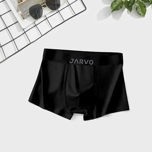 Image of JARVO Men's Nylon Regular Fit Solid Antibacterial Trunks (Pack of 3)