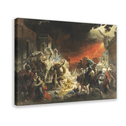 Karl Bryullov Le dernier jour de Pompéi tableau toile de salon 50x76 cm