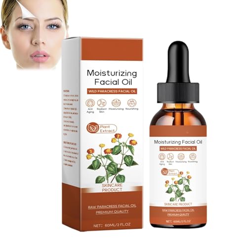 Aceite facial de Paracress orgánico 100% puro, suero facial de Paracress orgánico, aceite facial antienvejecimiento de Paracress, reducción de arrugas, hidratación, brillo, para todo tipo de piel,1Pcs