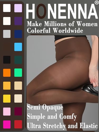 Image of HONENNA Queen Plus Size Tights Semi Opaque Control Top High Waist Stockings Nylons Pantyhose for Women 1X 2X 3X 4X 5X 6X