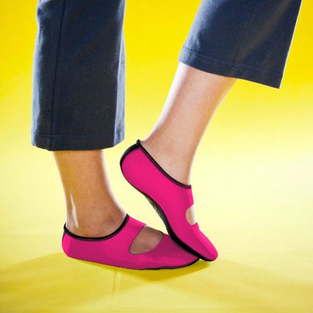 Image of Nufoot Women's Mary Janes Best Foldable & Flexible Flats, Travel & Exercise, Dance, Yoga Socks, Indoor Shoes, Slippers