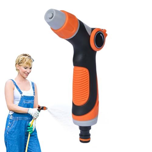 Pistola de riego para manguera de agua, aspersor ajustable para jardinería - Boquilla de pulverización de jardín | para lavado de coches limpieza de ducha animales céspedes fregaderos escaleras flores
