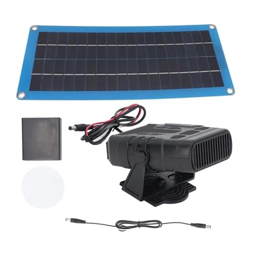 30W Solar Powered Heater for Chicken Coop and Pet House, Outdoor Solar Heater with Overheat Protection for Poultry Greenhouse Heating