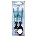 Zak Designs Frozen Girl Easy Grip Flatware Fork And Spoon Utensil Set – Perfect for Toddler Hands With Fun Characters, Contoured Handles And Textured Grips, Frozen Girl