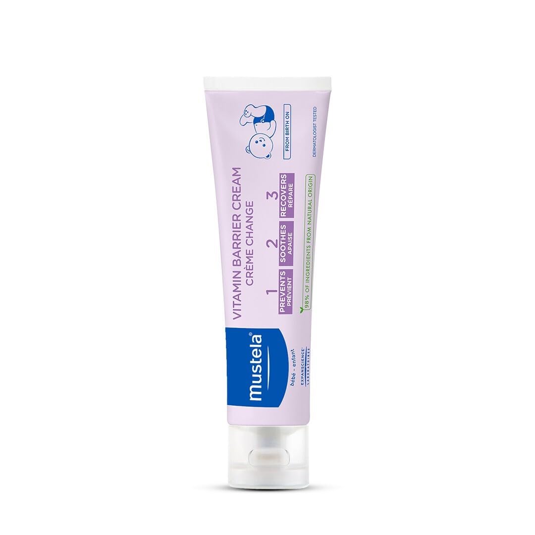 Mustela Baby Natural Diaper Cream â€“ Fragrance-Free with Olive Oil, Aloe Vera & Sunflower Oil â€“ Vegan & EWG Verified â€“ 2.53 fl oz (50g) (50g)-image-9
