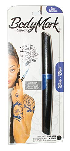 BIC Body Mark Temporary Tattoo Marker Blue