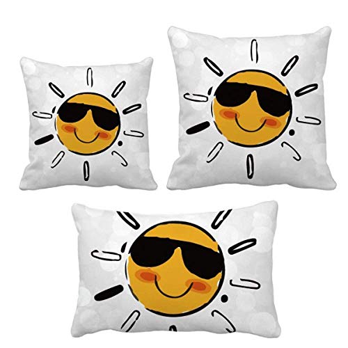 Housse de coussin lunettes de soleil décoration originale - 2