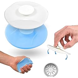 Tapa Desague Fregadero 2u Tapones de Drenaje. Silicona adherente para Bañera, Ducha, Lavabo. Drenaje de pelos. Filtro desagüe Fregadero Cocina. Tapa Universal para baño o Cocina con Filtro para residuos.