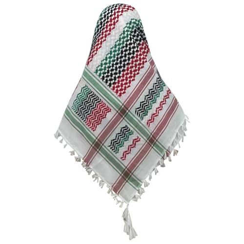 Palestinian Scarf Palestine Scarf 49X49In Polyester Keffiyeh With Tassel Colorful Arab Scarf Ethnic Printed Palestine Keffiyeh For Daily Wearing