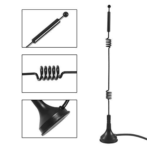 image for AITRIP 2 Pack Dual Band WiFi 2.4GHz 5GHz 5.8GHz 9dBi Magnetic Base SMA