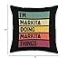 Personalized Gift Ideas Markita Markita Things Funny Custom Name Throw Pillow, 16x16, Multicolor