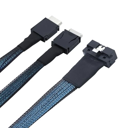 Câble PCI-E Slimline SAS SFF-8654 vers double OCulink 8611 pour carte graphique compacte 0.5m