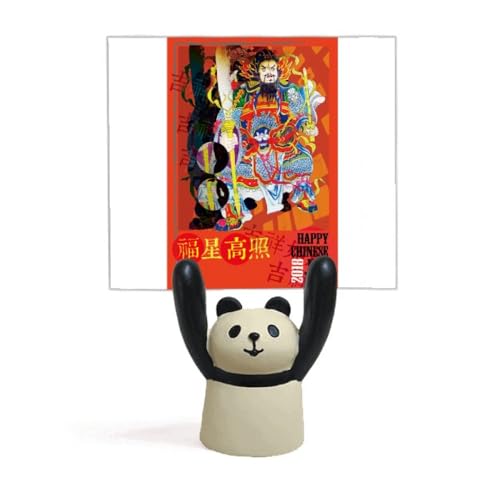 Porte-mémo panda contre le désordre pour afficher vos vœux de Happy New Year