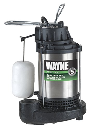 WAYNE - 1 HP Submersible Cast Iron and Stainless Steel Sump Pump with Integrated Vertical Float Switch - 6,100 Gallons Per Hour - Heavy Duty Basement Sump Pump #1