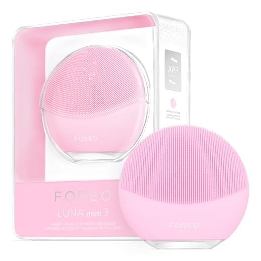 FOREO Luna Mini 3 smart elektrisk ansiktsrengöring för alla hudtyper, pärlrosa