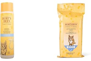 Burt's Bees Natural Kitten Care Bundle for Gentle and Nourishing Bathing