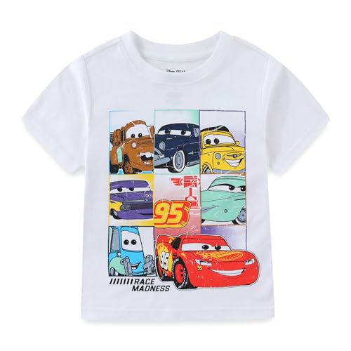 Image of Disney Cars Boys Short Sleeve T-Shirt and Shorts Set for Toddler Little to Big Kids